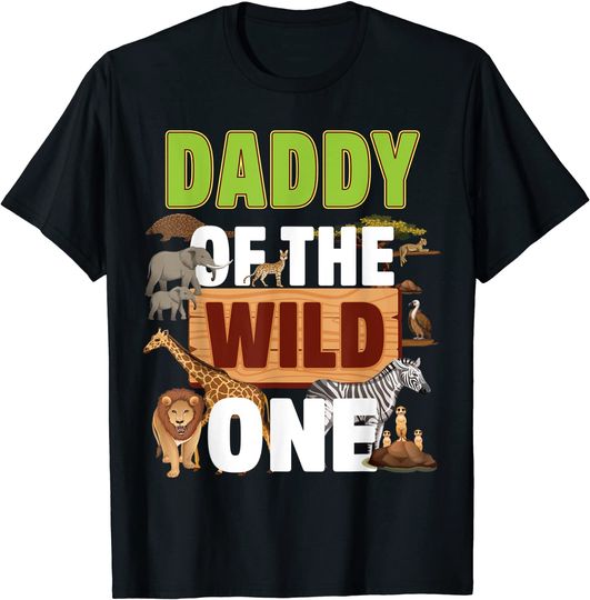 Discover T-Shirt Animal Da Selva Do Aniversário Do Pai