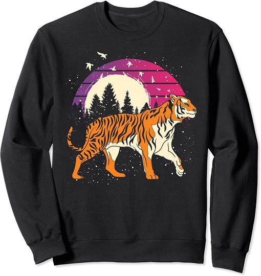 Discover Suéter Sweatshirt  Animais Da Selva  Tigre