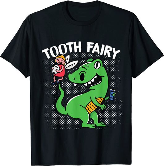 Discover Dentista Asistente Dental T-Shirt Camiseta Mangas Curtas Fada dos Dentes