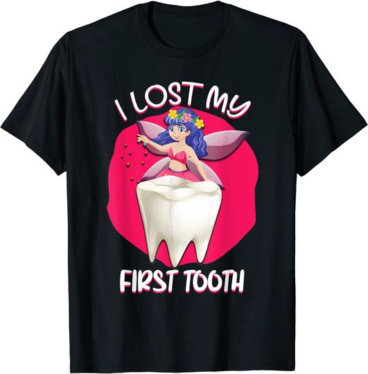 Discover Fada Dos Dentes Perdi O Meu Primeiro Dente Dentes De Bebé T-Shirt