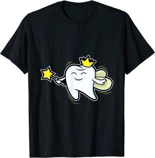 Discover T-Shirt Camiseta Mangas Curtas Fada dos Dentes Halloween