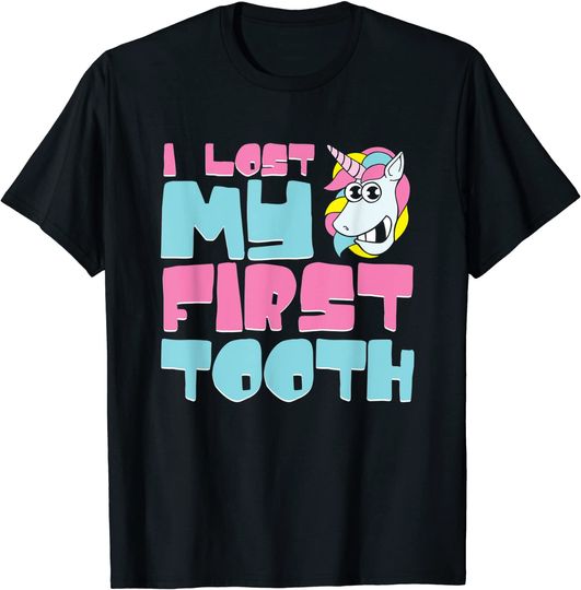 Discover Lost My First Tooth T-Shirt Camiseta Mangas Curtas Fada dos Dentes