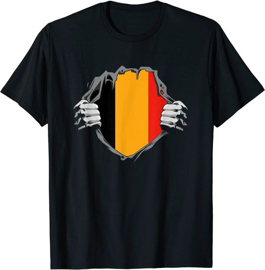 Discover T-shirt Cool Belgian Bandeira Da Belgica