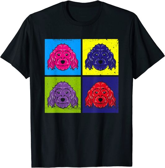 Discover Cavoodle Colorido | T-shirt para Homem e Mulher