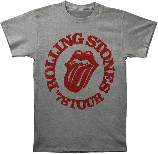 Discover Rolling Stones 78 Tour Circle Heather T-Shirt
