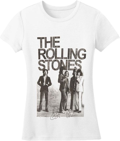 Discover T-shirt para Homem e Mulher Rolling Stones 1962