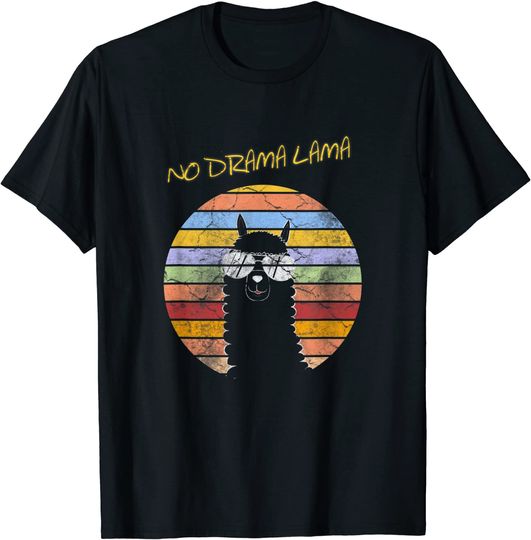 Discover T-shirt Camiseta Vintage Unissexo Lhama No Drama Lama
