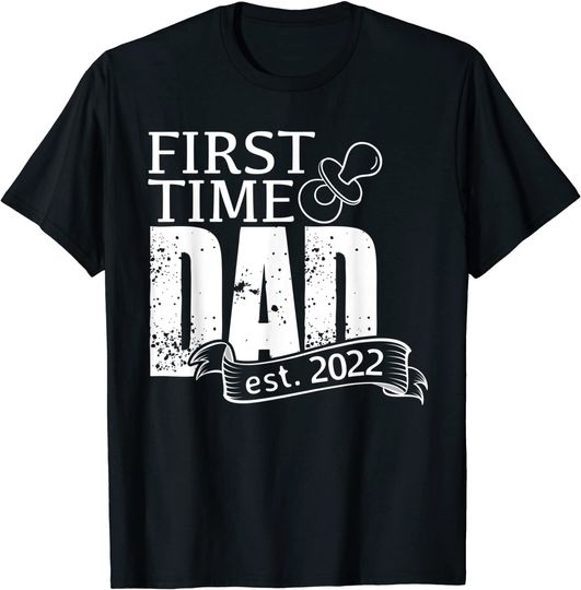Discover Homem Futuro Papai First Time Dad est. 2022 Anúncio de GravidezT-Shirt Camiseta Mangas Curtas Prévision 2022