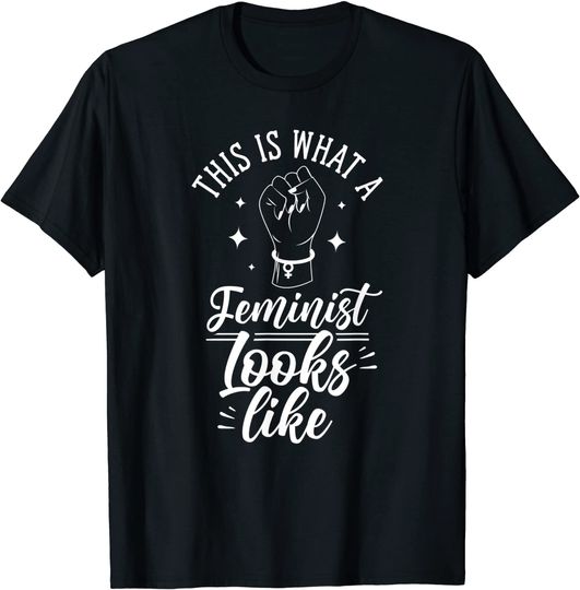 Discover T-shirt Camiseta Manga Curta Feminista Assim É Como Se Vê Uma Feminina