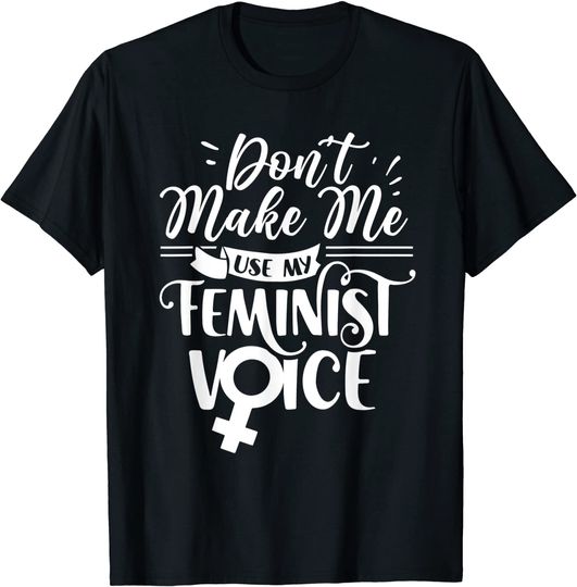 Discover T-shirt Camiseta Manga Curta Feminista Voz Feminina Direitos Das Mulheres Femistas