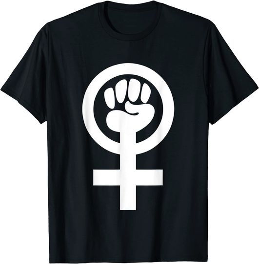Discover T-shirt Camiseta Manga Curta Feminista Símbolo de Feminilismo