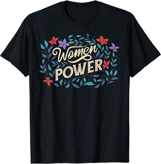 Discover T-shirt Camiseta Manga Curta Feminista Poder Das Mulheres Impulso Feminilista Igual