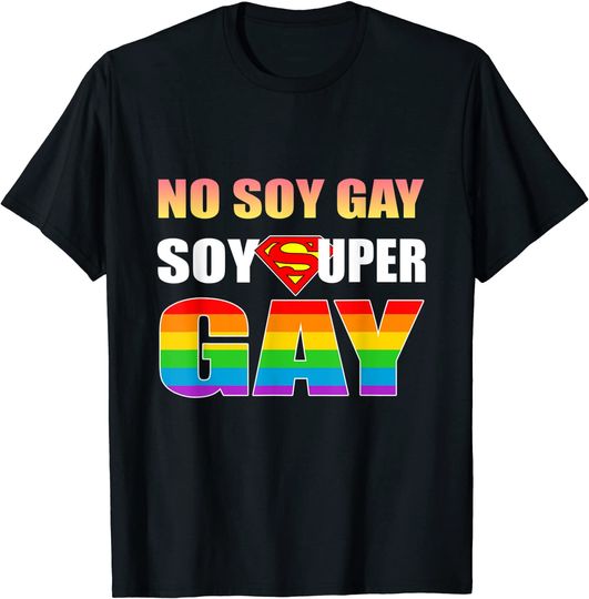 Discover Não Sou Sou Super Lgbt-Q Orgulho Bandeira  Gay Arco-Iris T-shirt
