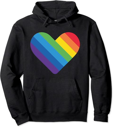 Discover Hoodie Sweater Com Capuz  Bandeira Gay Orgulho do Coração Bandeira