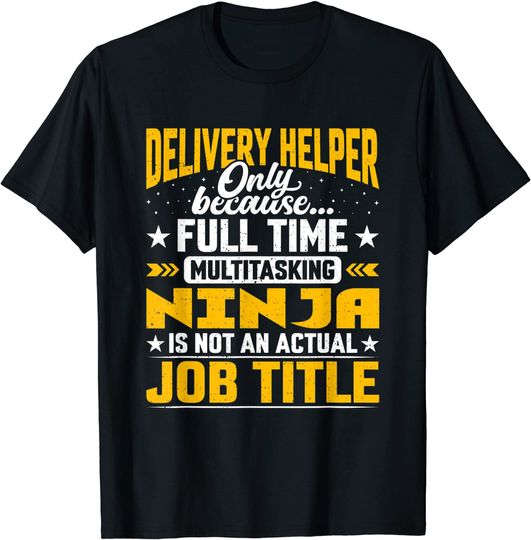 Discover T-shirt Camiseta Manga Curta Envio Grátis Cargo de Auxiliar de Entrega