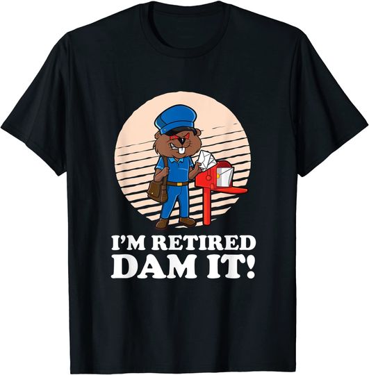 Discover T-shirt Camiseta Manga Curta Envio Grátis Soy Retirado Dam It Castor Mailman Postman Post Retiro