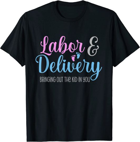 Discover T-shirt Camiseta Manga Curta Envio Grátis Labor And Delivery Nurse Camiseta