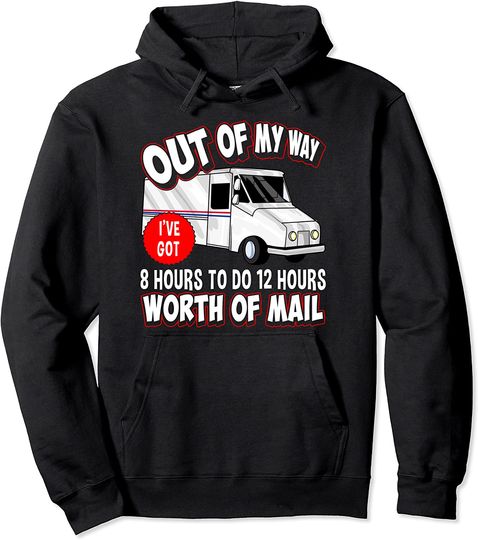 Discover Hoodie Sweater Com Capuz Envio Grátis Postman Quote Postal Worker Entrega de Correio