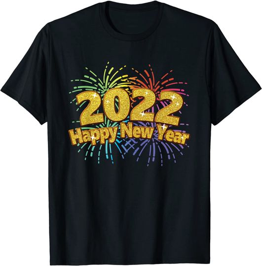Discover T-shirt Camiseta Manga Curta Véspera De Ano Novo 2022 Festa De Véspera De Ano Novo