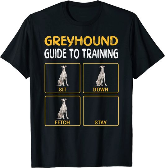 Discover T-shirt Camisete para Homen e Mulher Treinamento de galgos