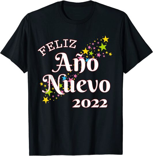 Discover Happy New Year Diseño Festivo Feliz Año Nuevo 2022 Camiseta