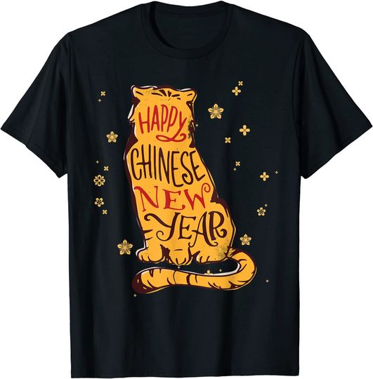Discover T-Shirt Camiseta Manga Curta Ano de Tigre 2022