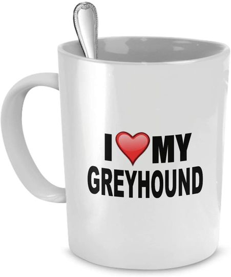Discover I Love My Greyhound | Mug Caneca de Cerâmica Clássica