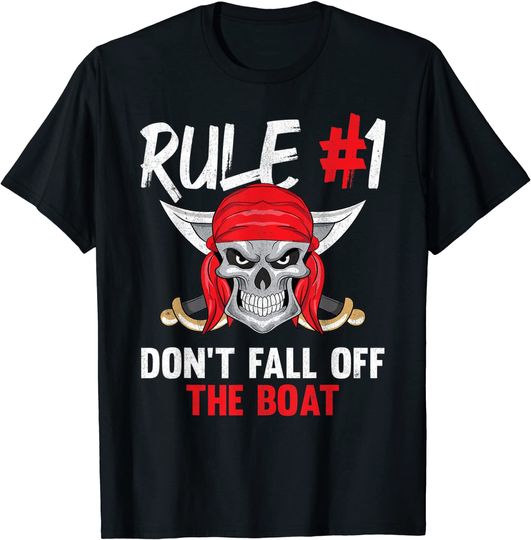 Discover T-shirt Unissexo Pirata Regra #1