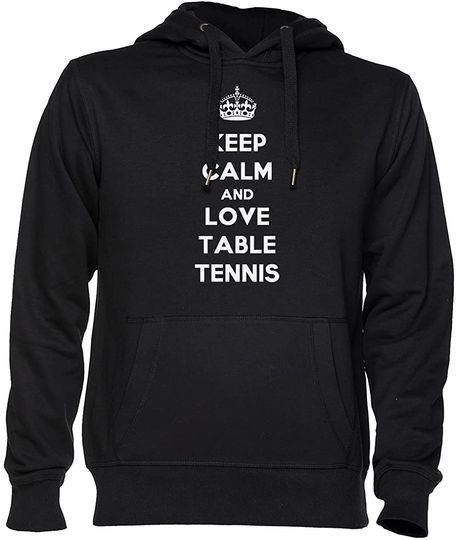 Discover Hoodie Sweater Com Capuz Ping Pong Keep Calm and Love Table Tennis