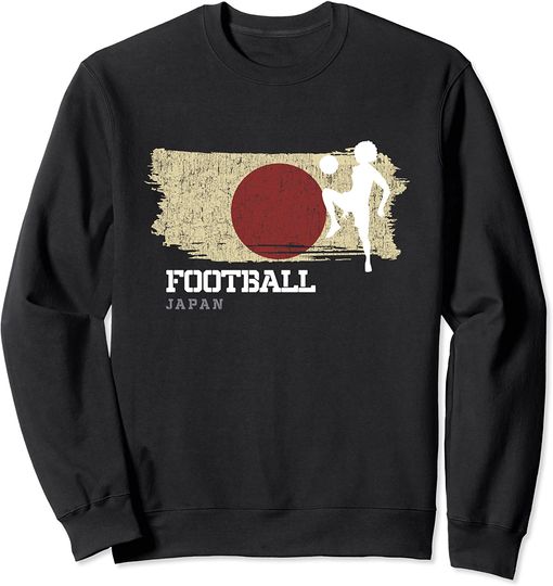 Discover Suéter Sweatshirt Bandeira Do Japão Fútbol Equipo Jugador