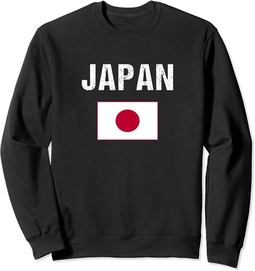 Discover Suéter Sweatshirt Bandeira Do Japão