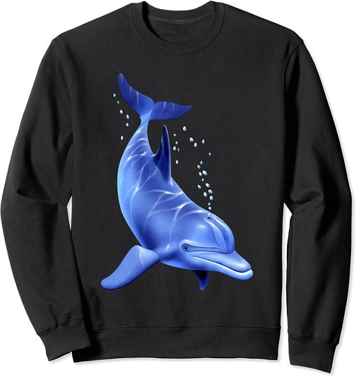 Discover Golfinho Azul | Suéter Sweater Unissexo