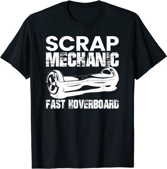 Discover T-Shirt Camiseta Manga Curta Chatarra Mecánico Rápido Hoverboard, Amantes de Hoverboard