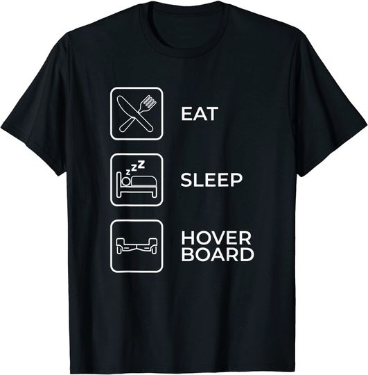 Discover T-Shirt Camiseta Manga Curta Hoverboard-Amantes de Hoverboarding-Schwebeboarder