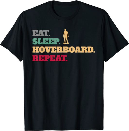 Discover T-Shirt Camiseta Manga Curta Comer Hoverboard Repetir