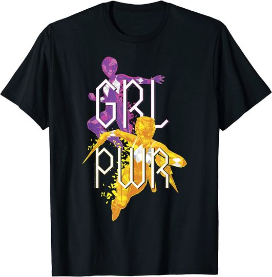 Discover T-shirt Unissexo Power Rangers GRL PWR
