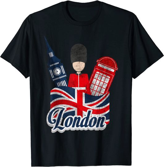 Discover T-shirt Unissexo Vintage Londres