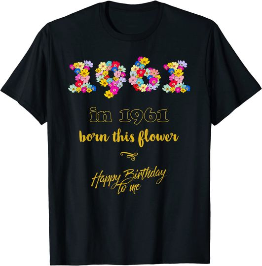 Discover T-shirt Unissexo Presente de Aniversário para Pessoas Nascidas em 1961