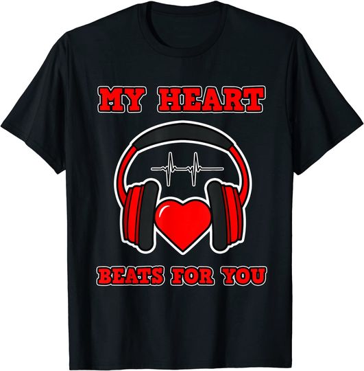 Discover T-Shirt Curto Dia Dos Namorados - O Meu Coração Batem por Ti