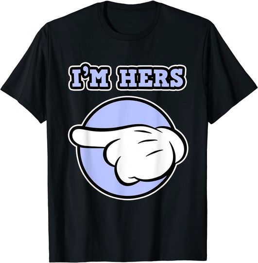 Design de Casal do Dia dos Namorados para Homens - I'm Hers T-shirt