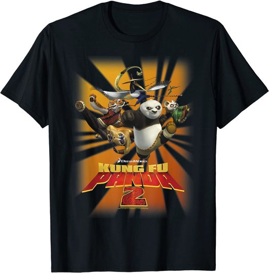 Discover T-Shirt Camiseta Manga Curta Kung Fu Panda para Homem Mulher