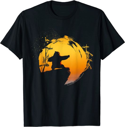 Discover Kung Fu Panda Po Tai Chi Sunset Silhouette T-shirt