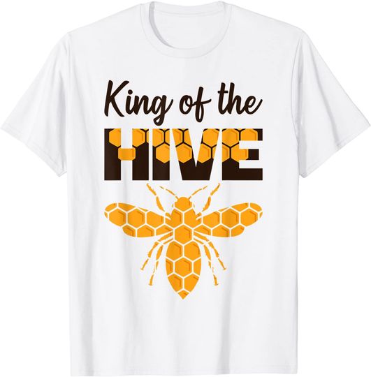 Discover Apicultor Rei das Colmeias Desenho Abelhas Mel T-shirt Para Homem E Mulher Criança