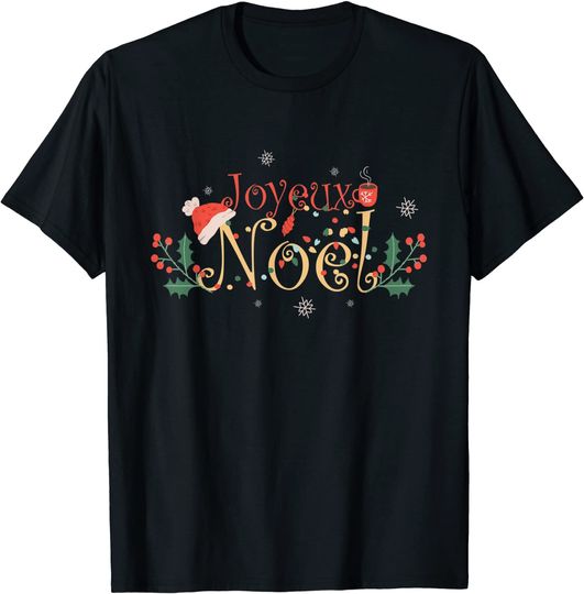 Discover T-Shirt Azevinho Desenho - Sombrero de Papá Noel Para Homem E Mulher Criança