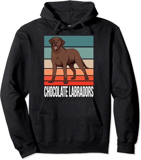 Discover Hoodie Sweater Com Capuz Labrador Castanho Retro
