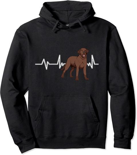 Discover Hoodie Sweater Com Capuz Labrador Castanho Heartbeat