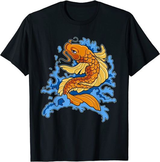 Discover T-shirt Estampada Peixe Tradicional Japonês Carpa Koi | Camiseta Masculina Feminina