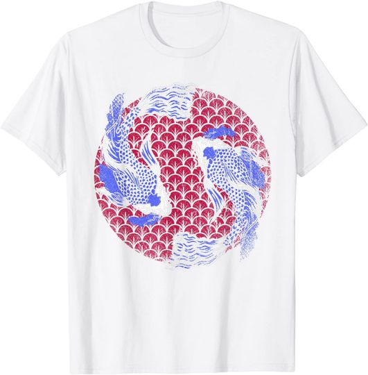 Discover T-shirt Unissexo Peixes Koi Yin Yang