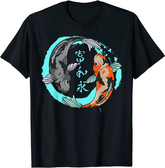 Discover Japão Carpa Koi Círculo Yin Yang | T-shirt para Homem e Mulher