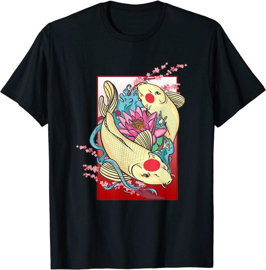 Discover Carpa Koi | T-shirt para Homem e Mulher Presente para Amante de Peixe Carpa Koi